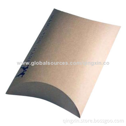 Kraft Pillow Box, Available in Various Colors and Sizes, Best Quality with Lower Price